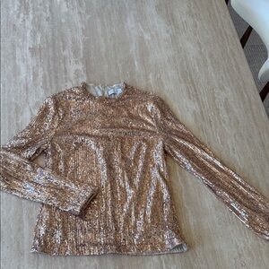 Sequin Gold Women’s Longsleeve Top